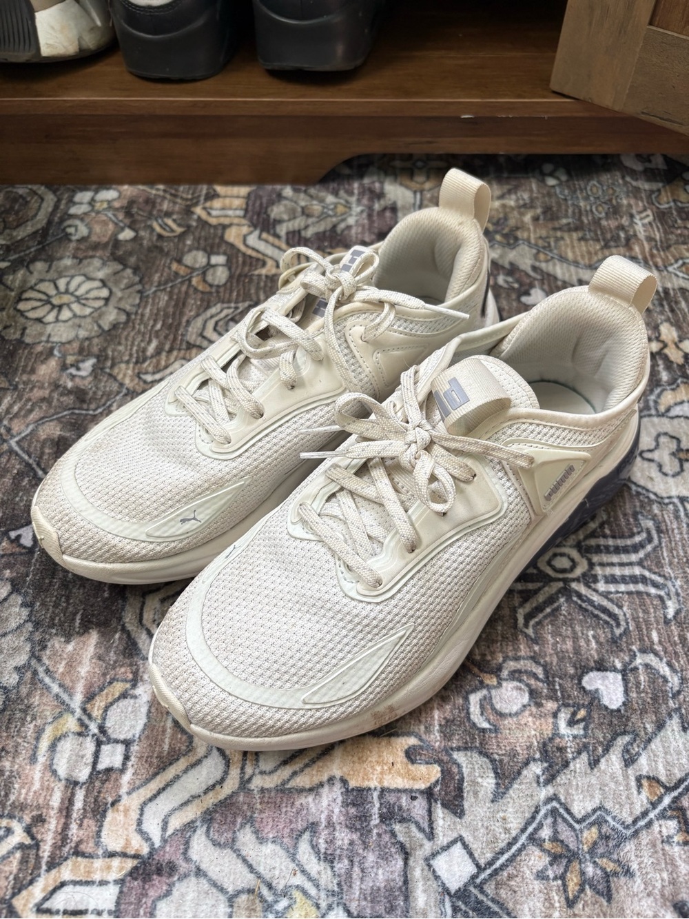 Woman’s Puma Neutral/Cream Performance Sneakers